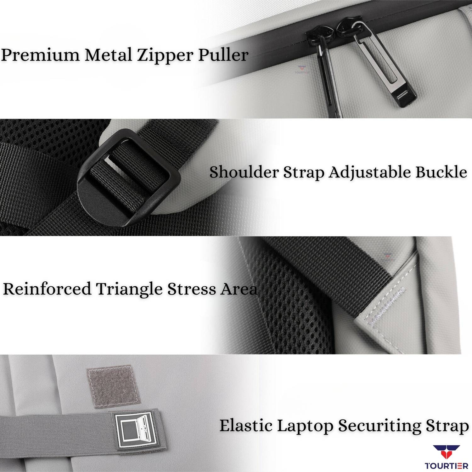 TOURTIER ABS Hard Shell 30L Laptop Backpack - Image 4