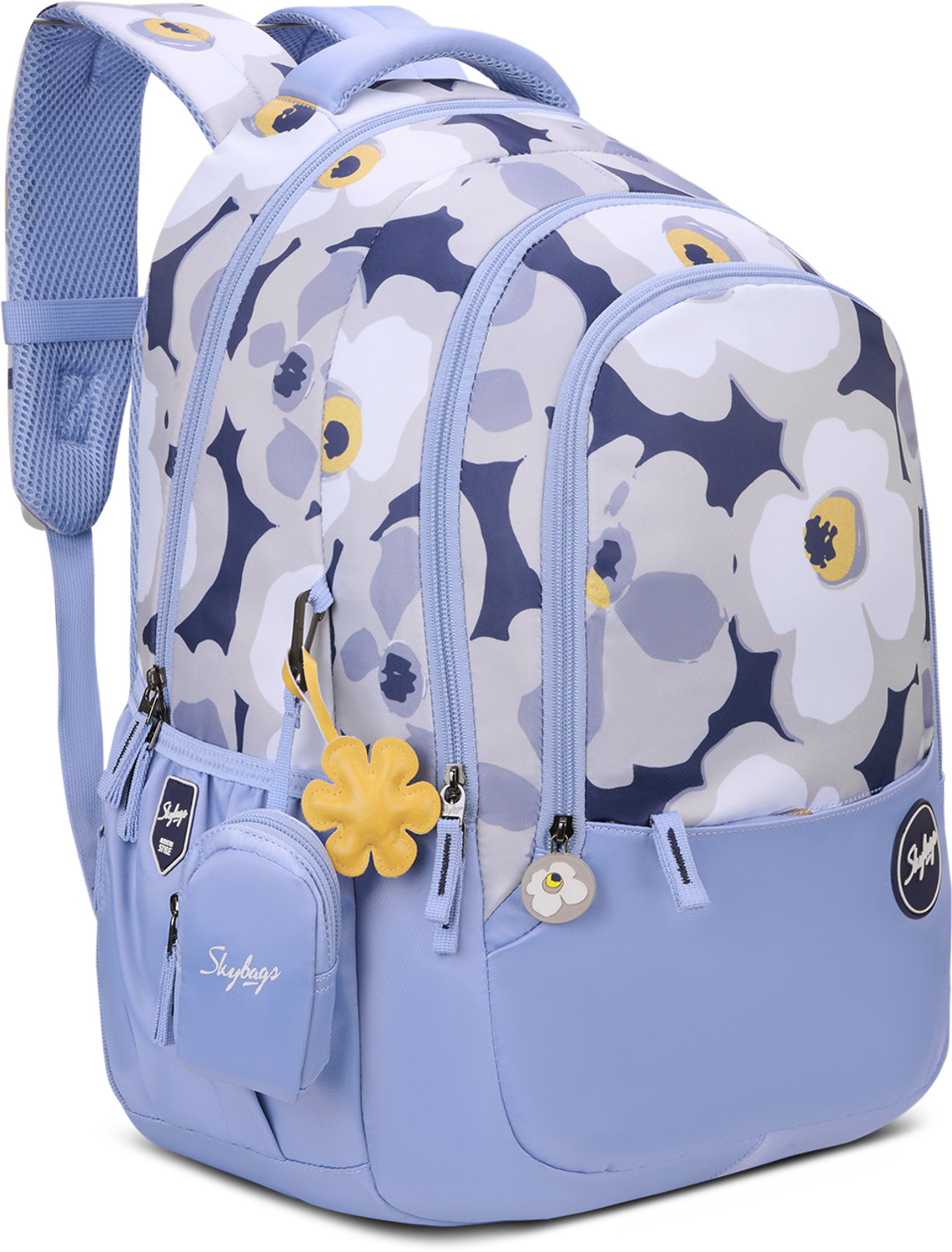 Image of SKYBAGS Stella School Backpack for Girls with 3 Compartments & Detachable Happy Pouch 37 L Backpack