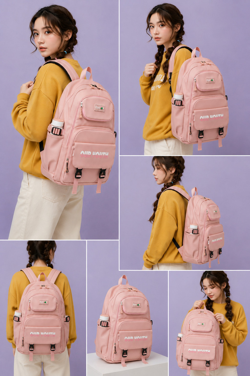 Image of MAG Large 35 L Laptop Backpack Korean Style Backpack (Multicolor)