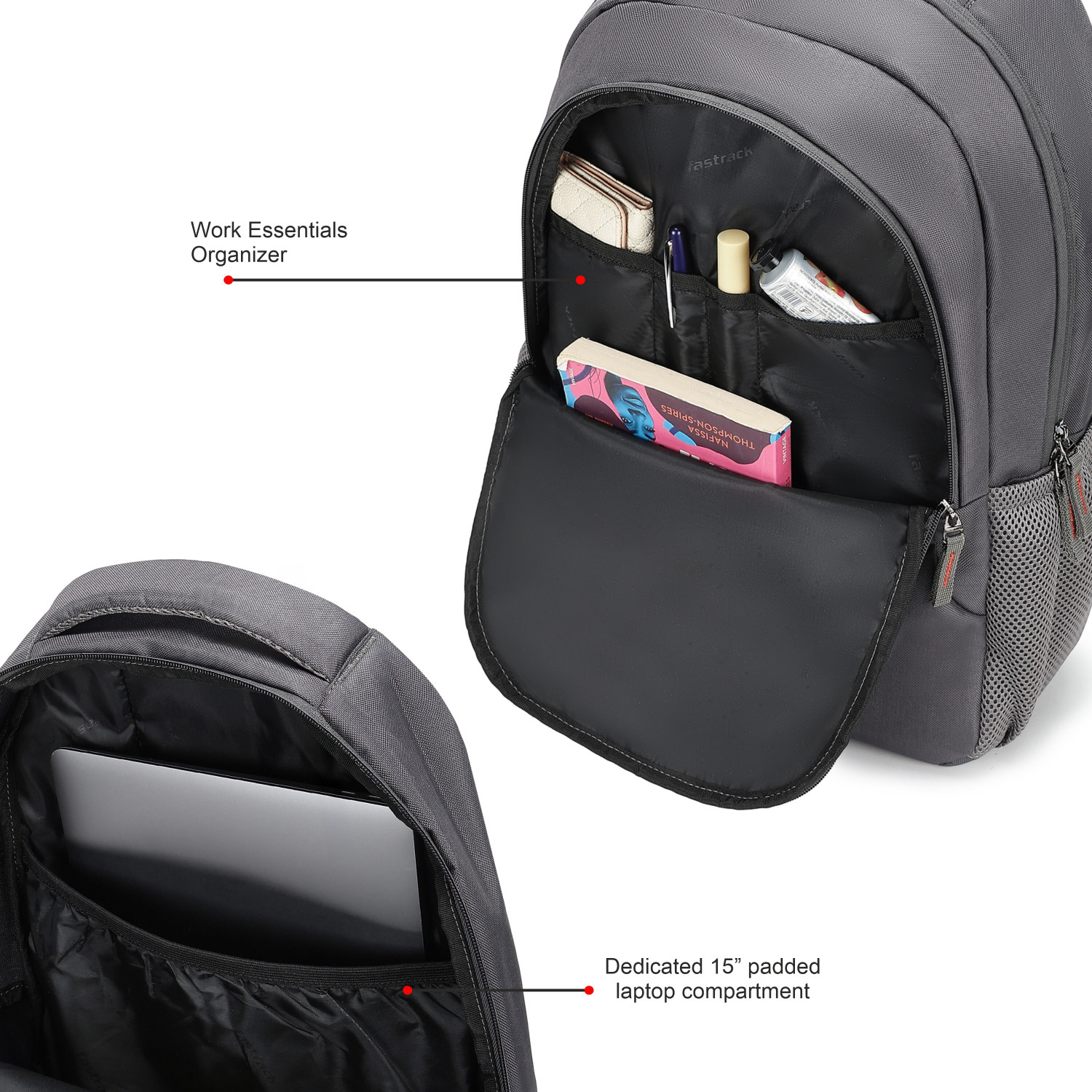 Image of Fastrack Unisex Carrypack Laptop Backpack with 15 inchLaptopSleeve 21 L Laptop Backpack