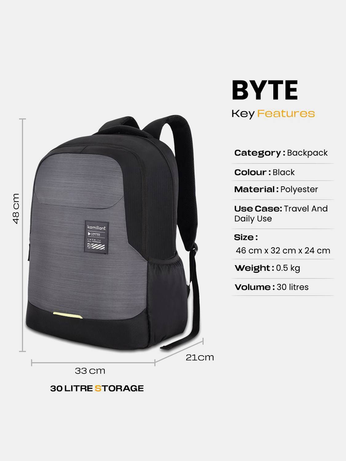 Kamiliant by American Tourister BYTE 30L Laptop Backpack - Image 2