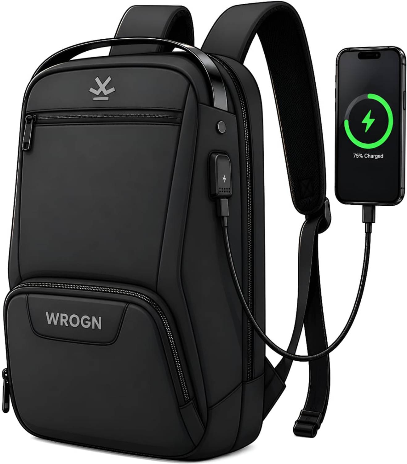 WROGN Smart Laptop Backpack 40L Black - Image 1