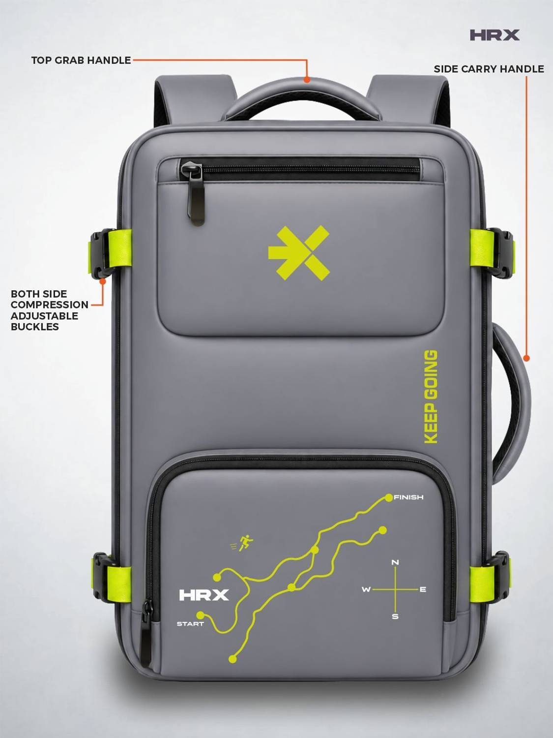 HRX Trail Seeker 45L Laptop Backpack Pack of 45 · 45 L (2025 L total) - Image 3