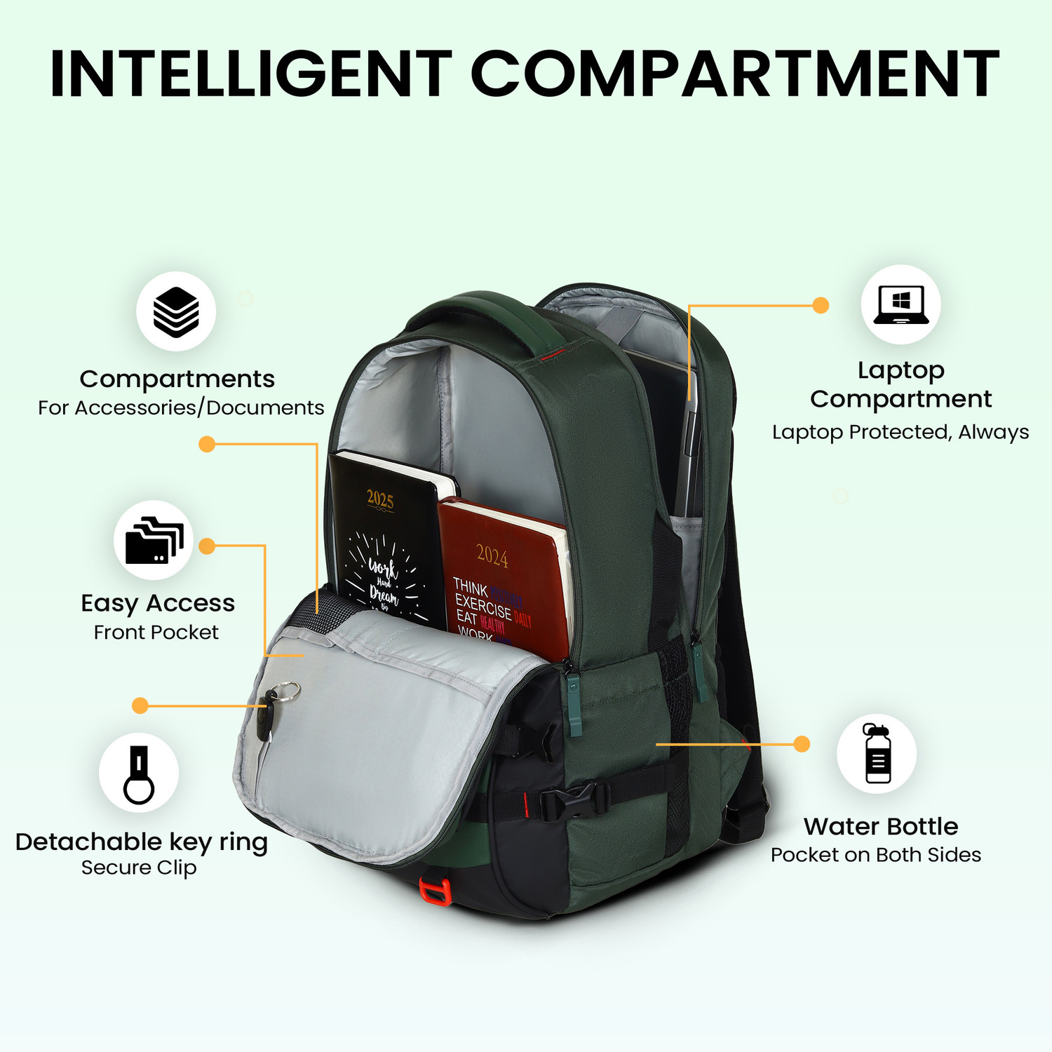 Image of HOT SHOT PHANTOM-X TROLLEY SLEEVE,SUSPENSION STRAP,OFFICE,COLLEGE,TARVEL|bag for men| 32 L Laptop Backpack