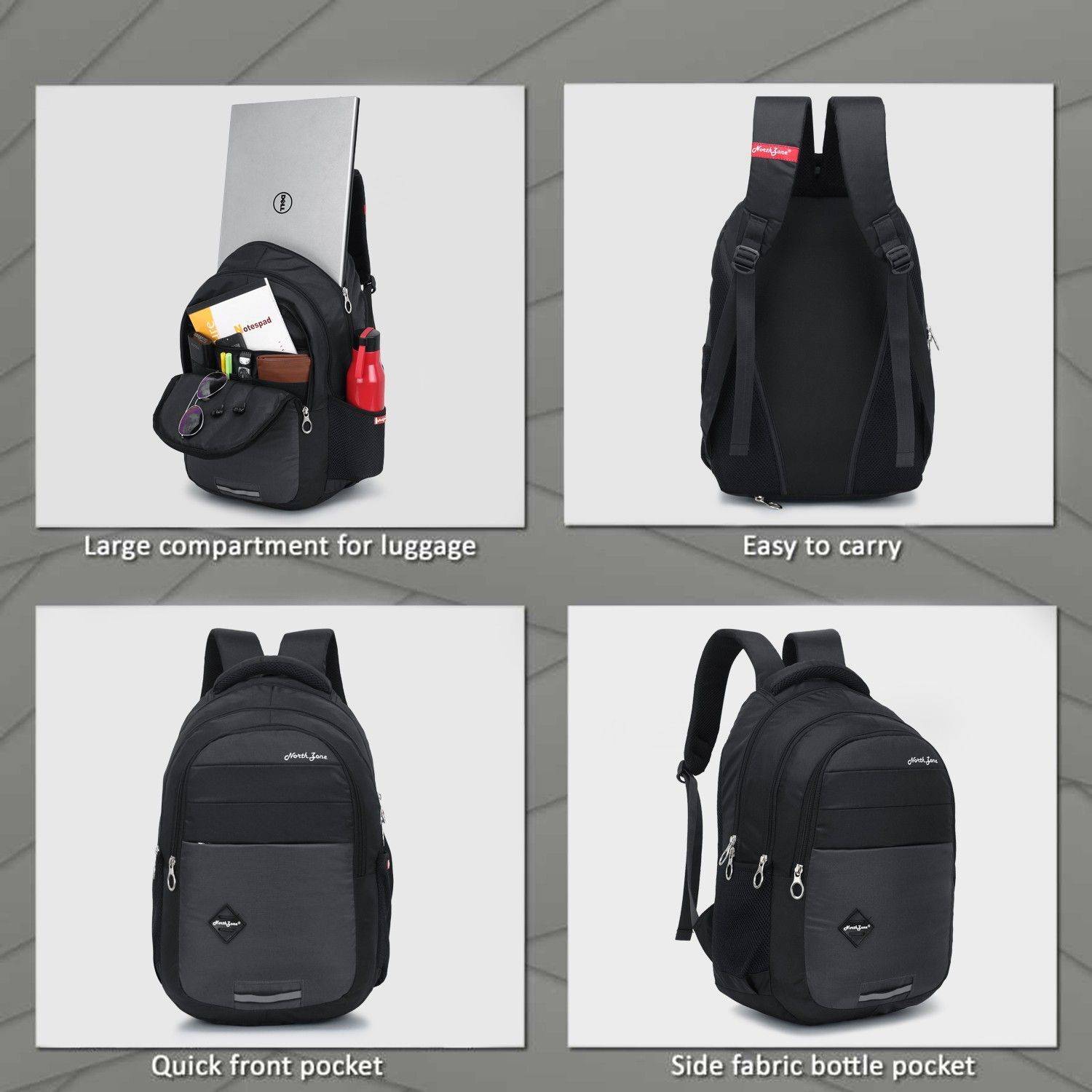 NorthZone 30L Laptop Backpack with Rain Cover - Image 5