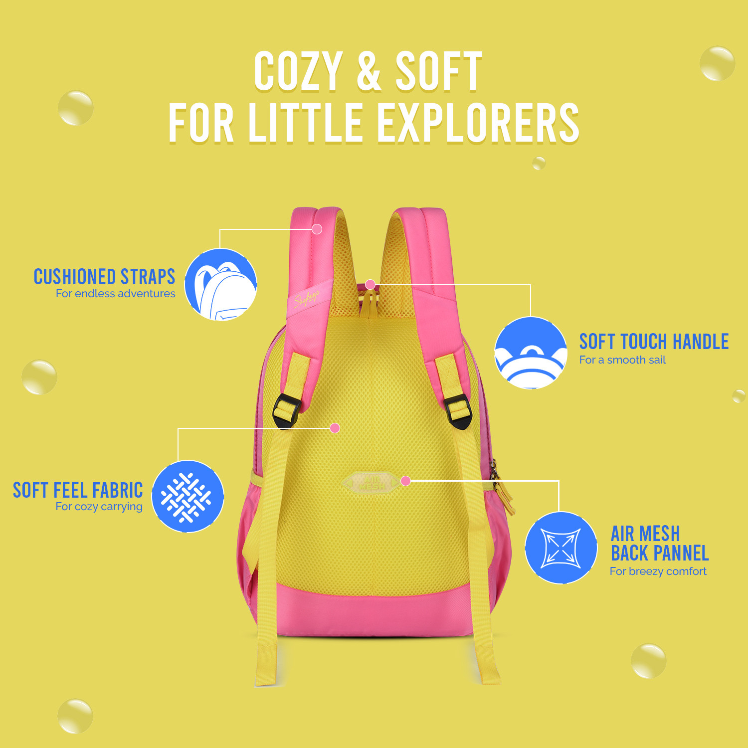 Image of SKYBAGS BUDDY 01 SCBP STARFISH PINK 20 L Backpack