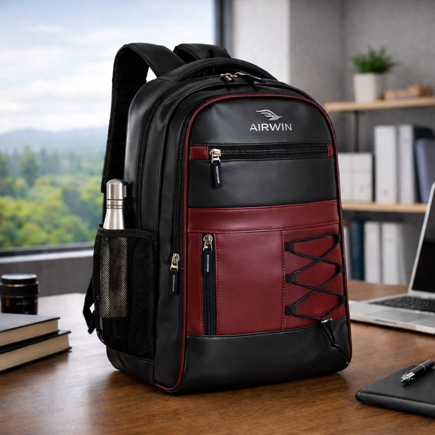 Airwin School Bag 25L for Boys Girls | Office Backpack for Men Women | Multi Pocket Waterproof School Bag