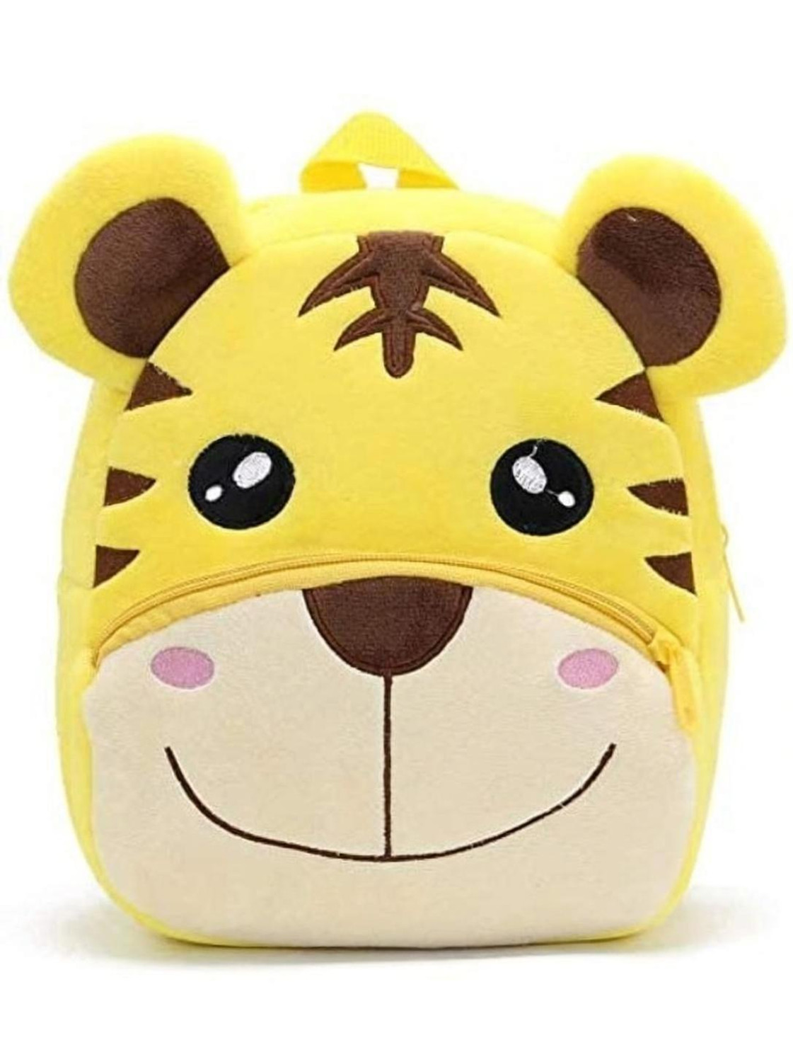 HappyChild Toddler Smile Tiger Plush Animal Cartoon Travel Bag for Baby Girl & Boy 2-6 Year School Bag