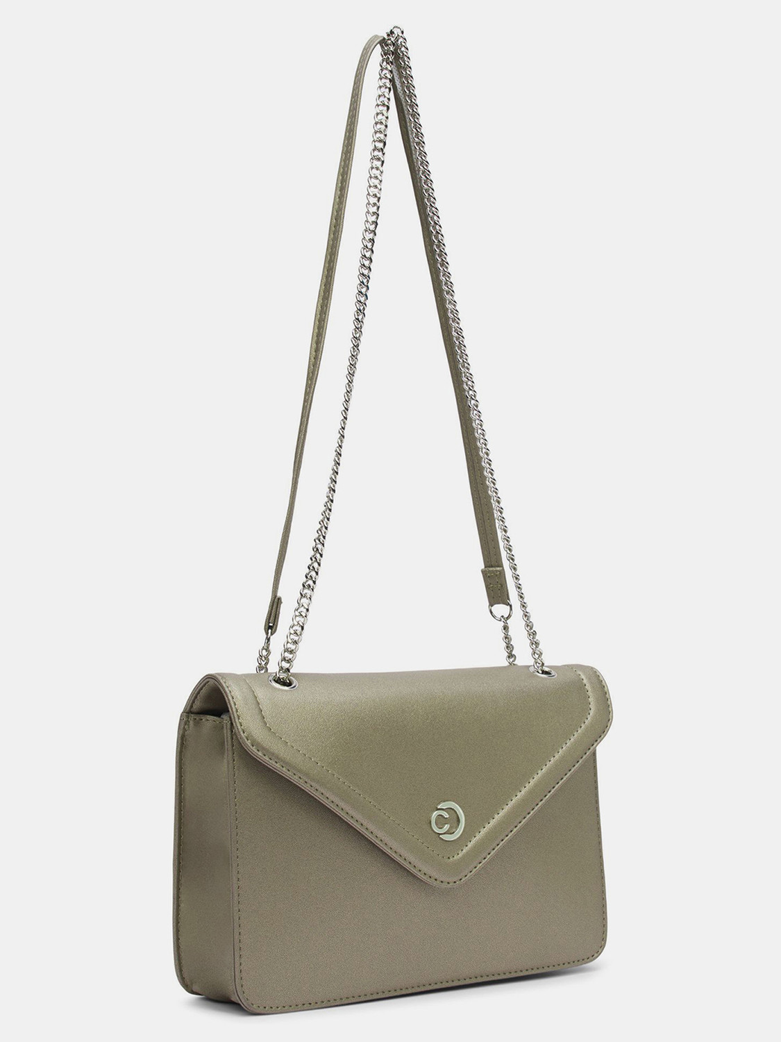 Image of Caprese Rory Sling Medium Gunmetal Bag for Women Sling Bag