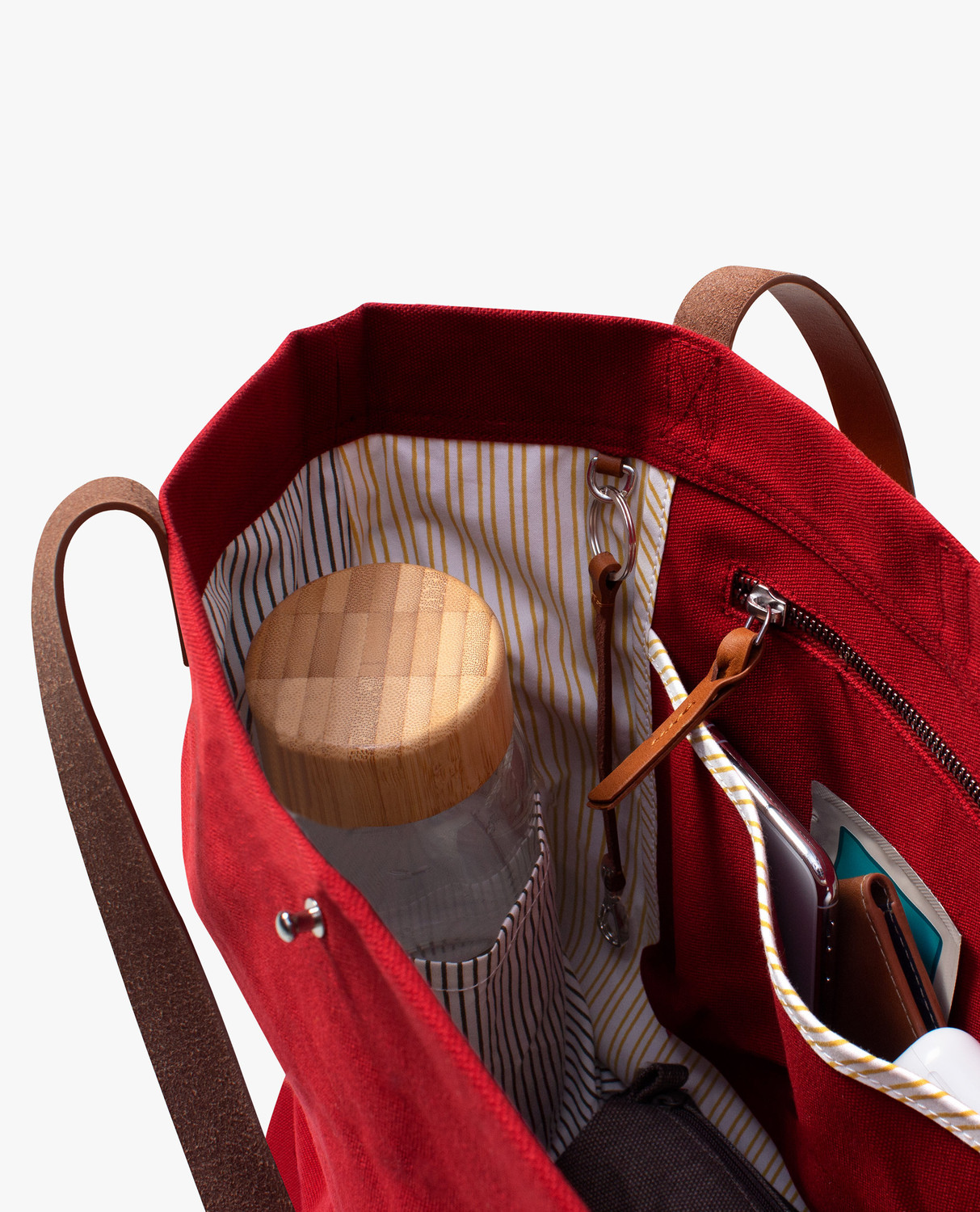 Image of DailyObjects Crimson Red Buoy Tote Bag Shoulder Bag