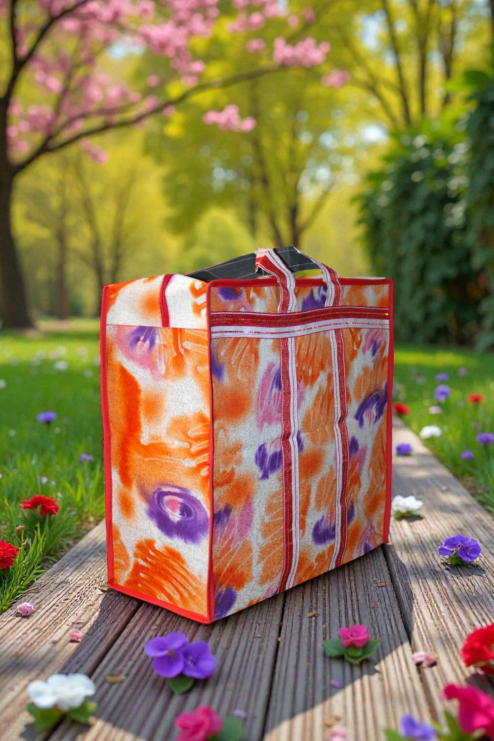 asianbagsindustry Eco-Friendly Abstract shopping Bag Waterproof Multipurpose Bag