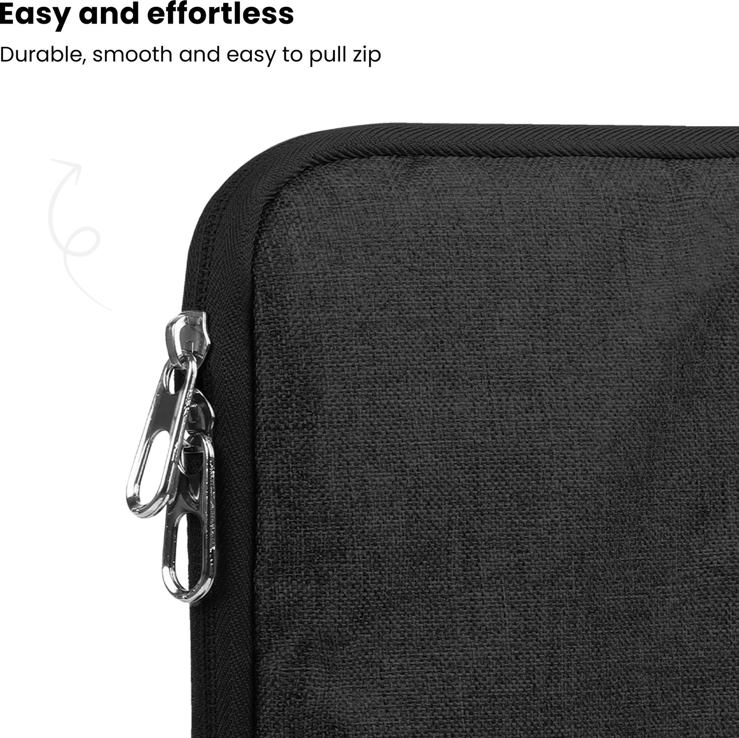 Image of Alifiya 16 Inch Laptop Sleeve / Slip Case Cover Bag (L26 Black) Laptop Bag
