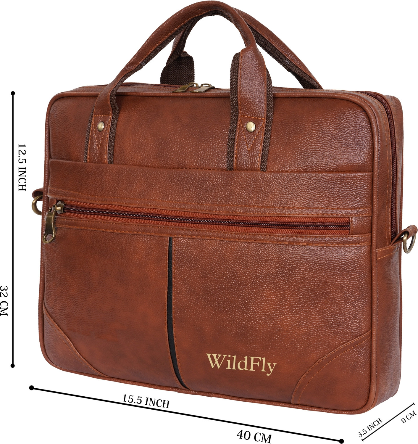 Image of IMPEX 16 Inch Vegan Leather Laptop Messenger bag Waterproof Messenger Bag