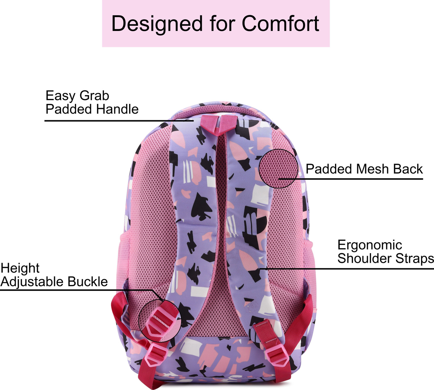 Image of Cluci New Stylish Trendy School BagTution Bag College Waterproof Backpack Girls&Women Waterproof School Bag