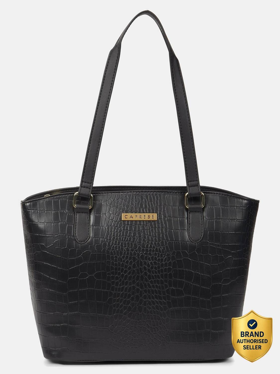 Caprese York Tote Medium Black Bag for Women Multipurpose Bag