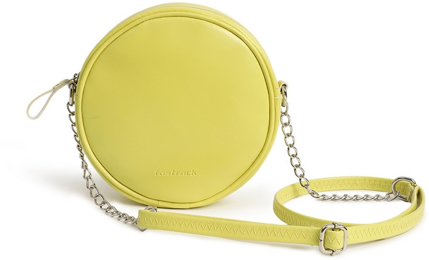 Image of Fastrack Solid Casual Celery Green Sling Bag Sling Bag