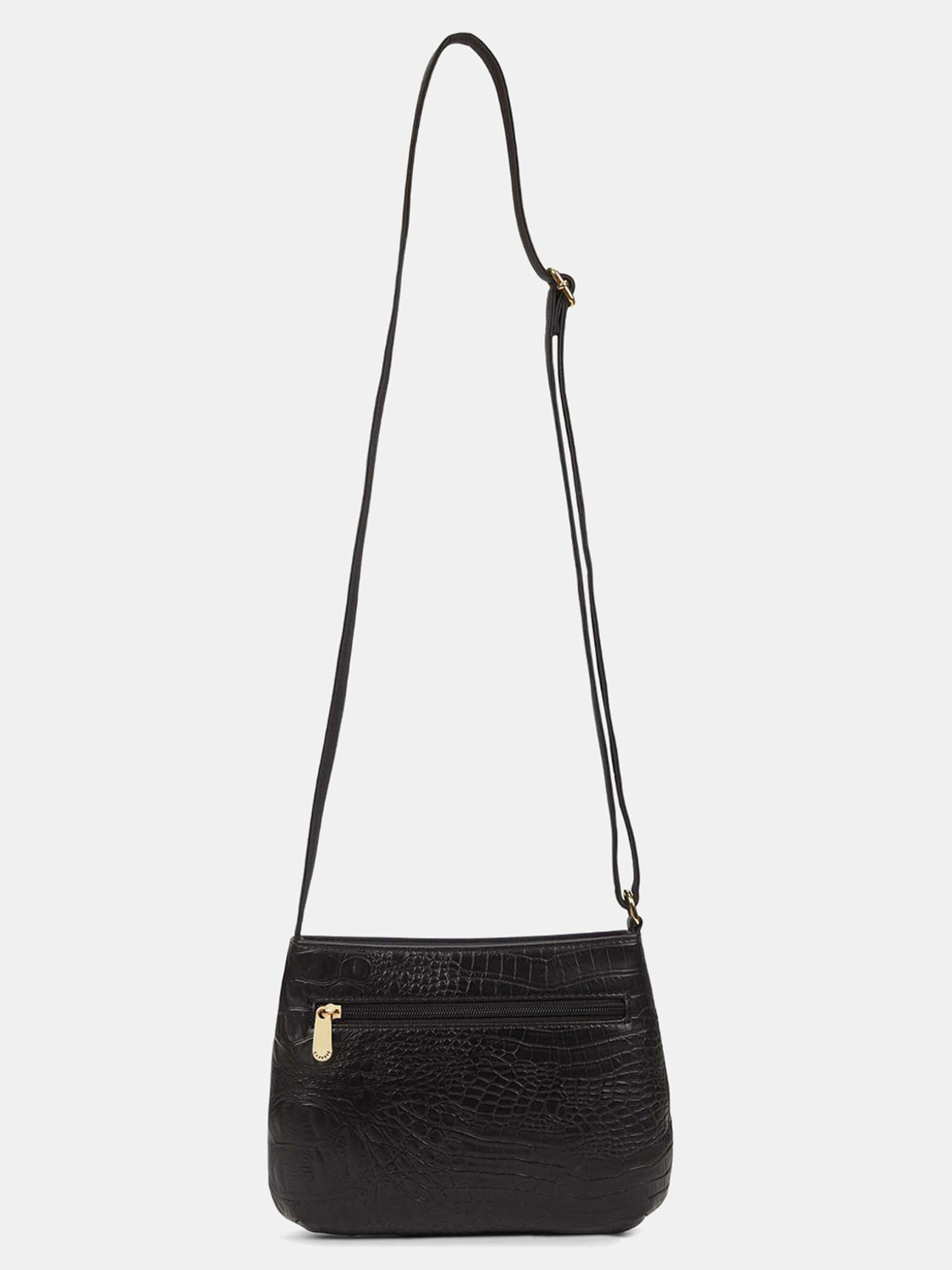 Image of Caprese Pupa Sling Medium Black Bag for Women Sling Bag