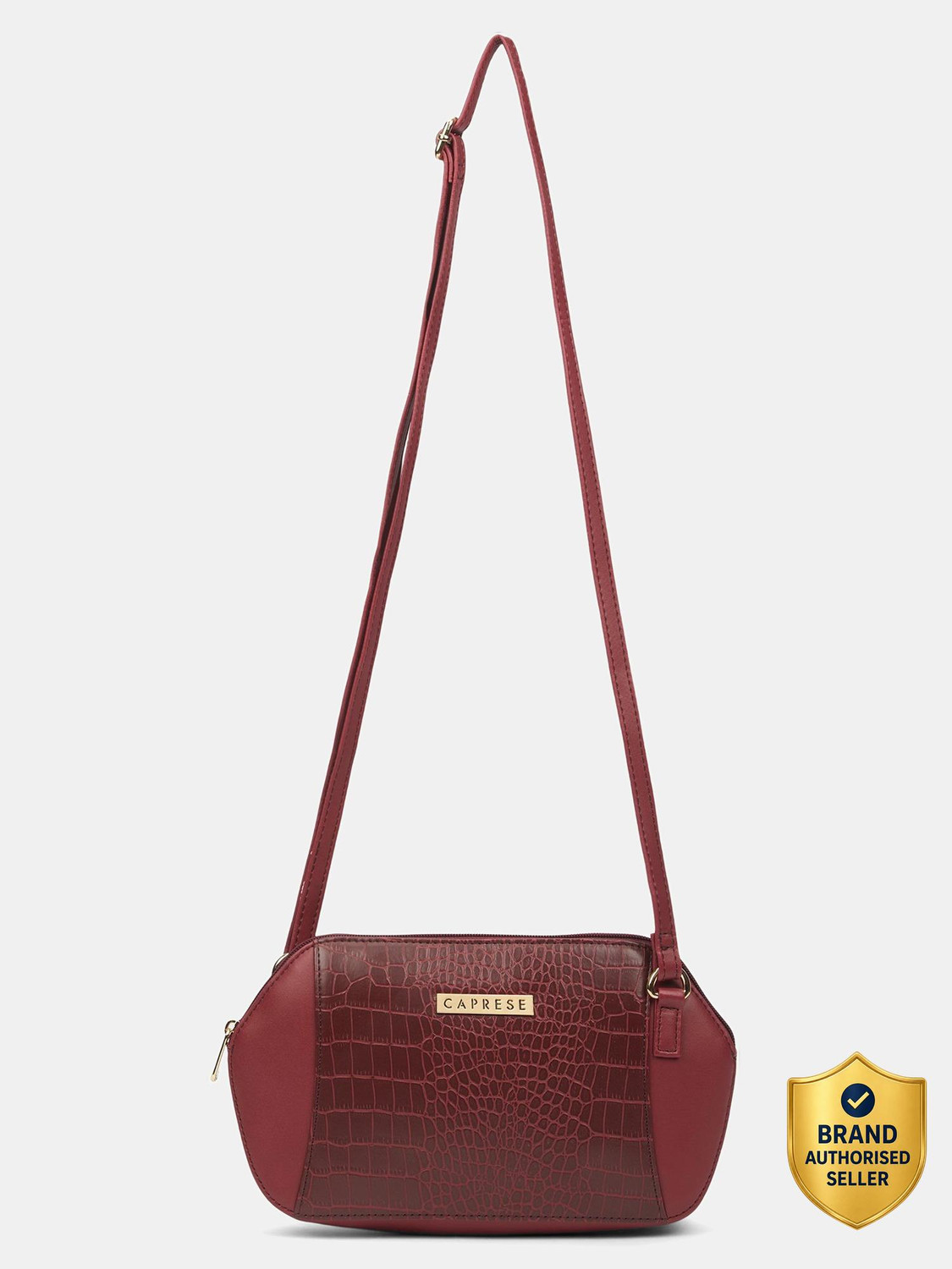 Image of Caprese York Sling Small Cherry Red Bag for Women Sling Bag