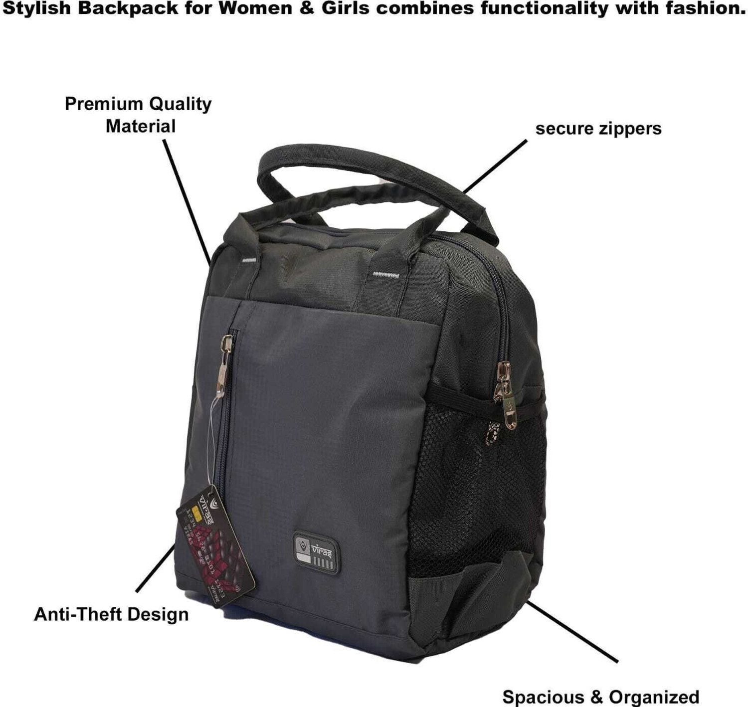 Image of Viras FLUXY Big Lunch Bag |Spacious, Durable, Leakproof, Reusable Waterproof Lunch Bag Waterproof Lunch Bag
