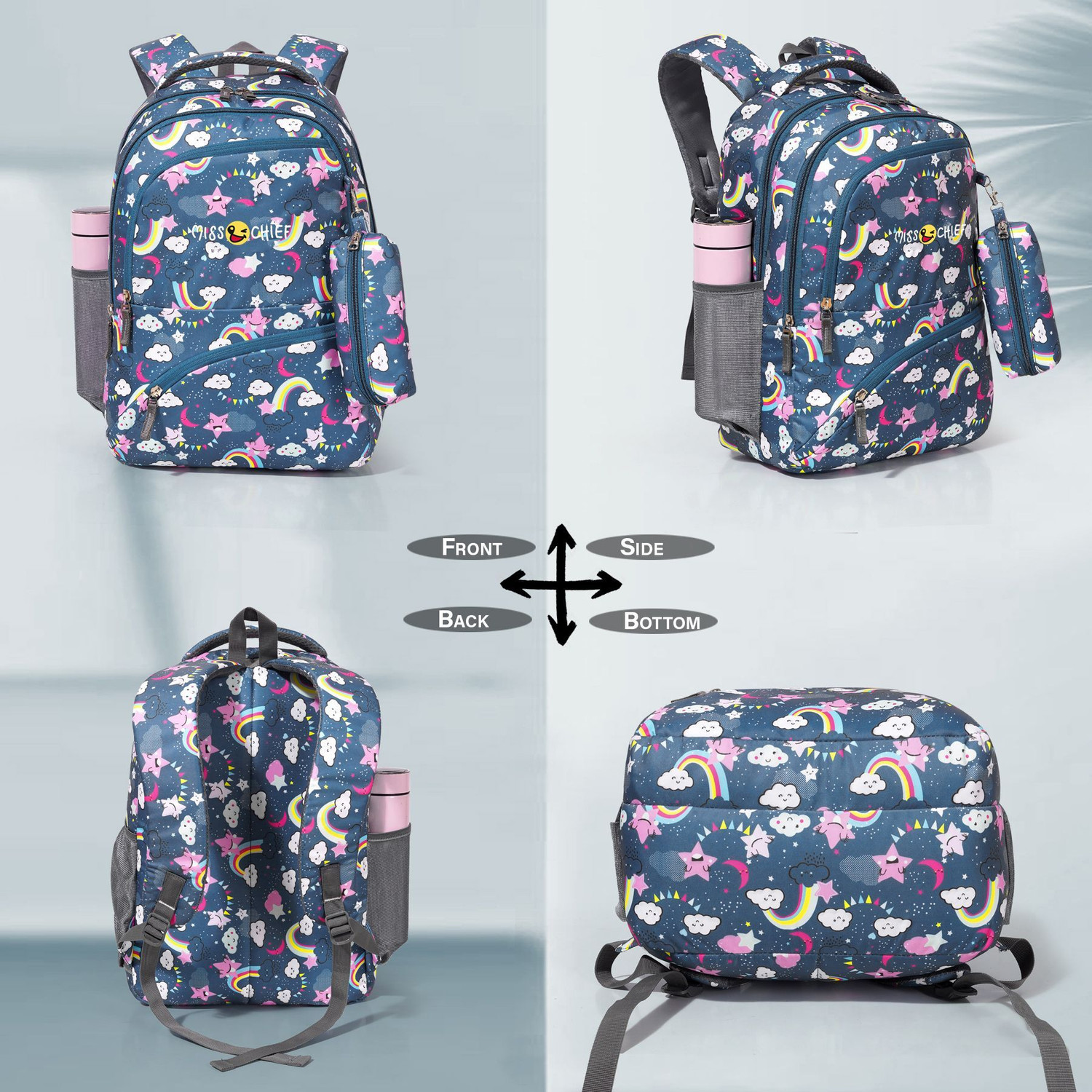 Image of Miss & Chief Laptop Backpack Moonlight Laptop Backpack Water Resistant and Lightweight Bag 36 L Backpack