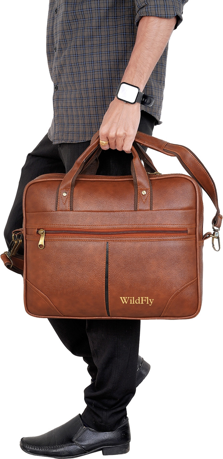 Image of IMPEX 16 Inch Vegan Leather Laptop Messenger bag Waterproof Messenger Bag