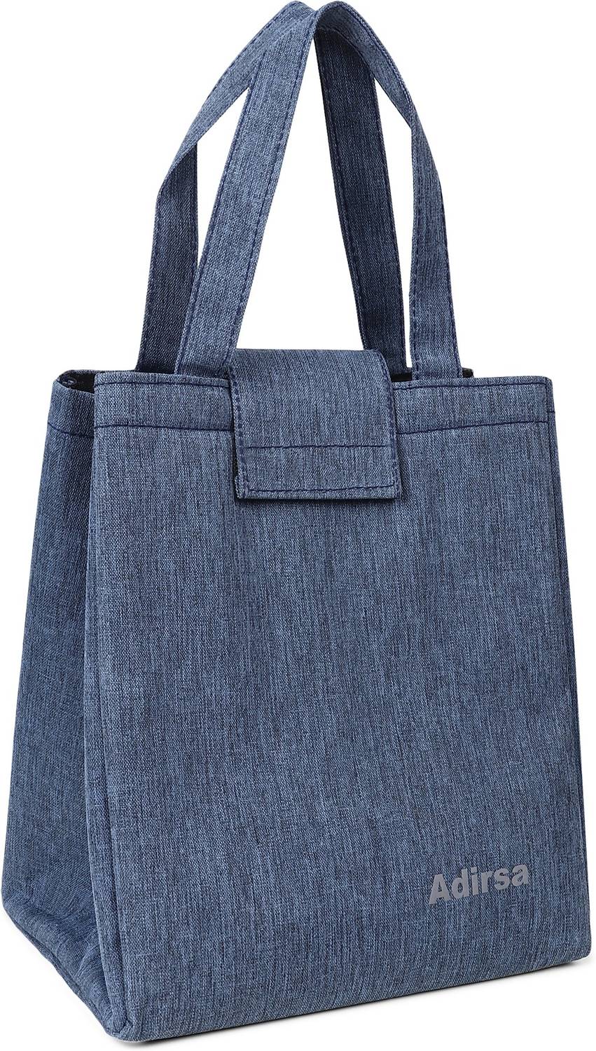 ADIRSA LB3035 NAVY BLUE Lunch Tiffin Storage Bag for Men Women Unisex Waterproof Lunch Bag