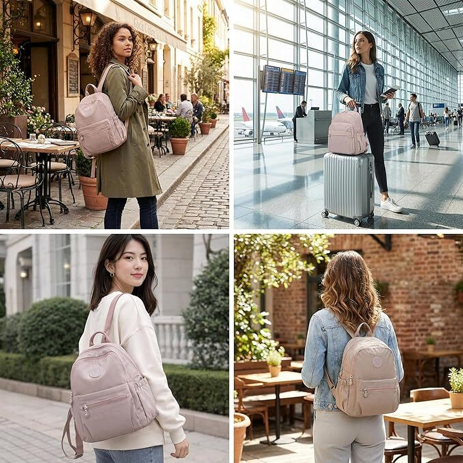 Image of TS WITH TECHSUN Stylish Simple Modern Bag Travel Casual Fashion Mini Bag Women backpack Bag Waterproof Backpack