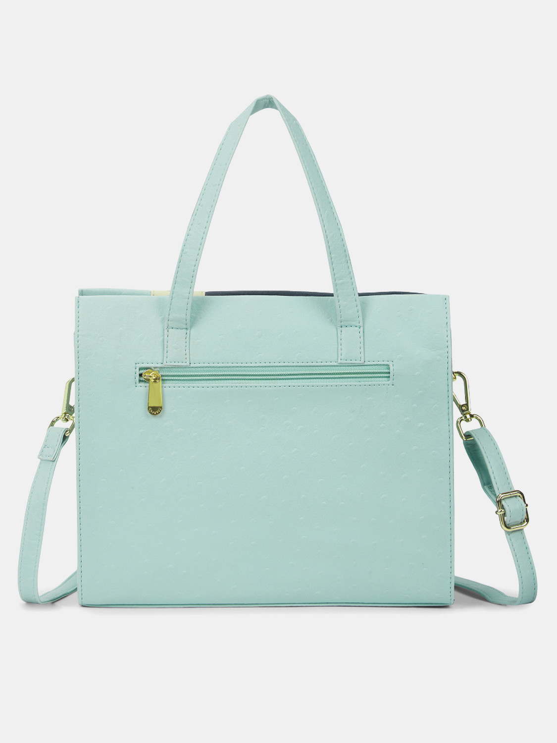 Image of Caprese Birdy Satchel Medium Powder Blue Bag for Women Shoulder Bag
