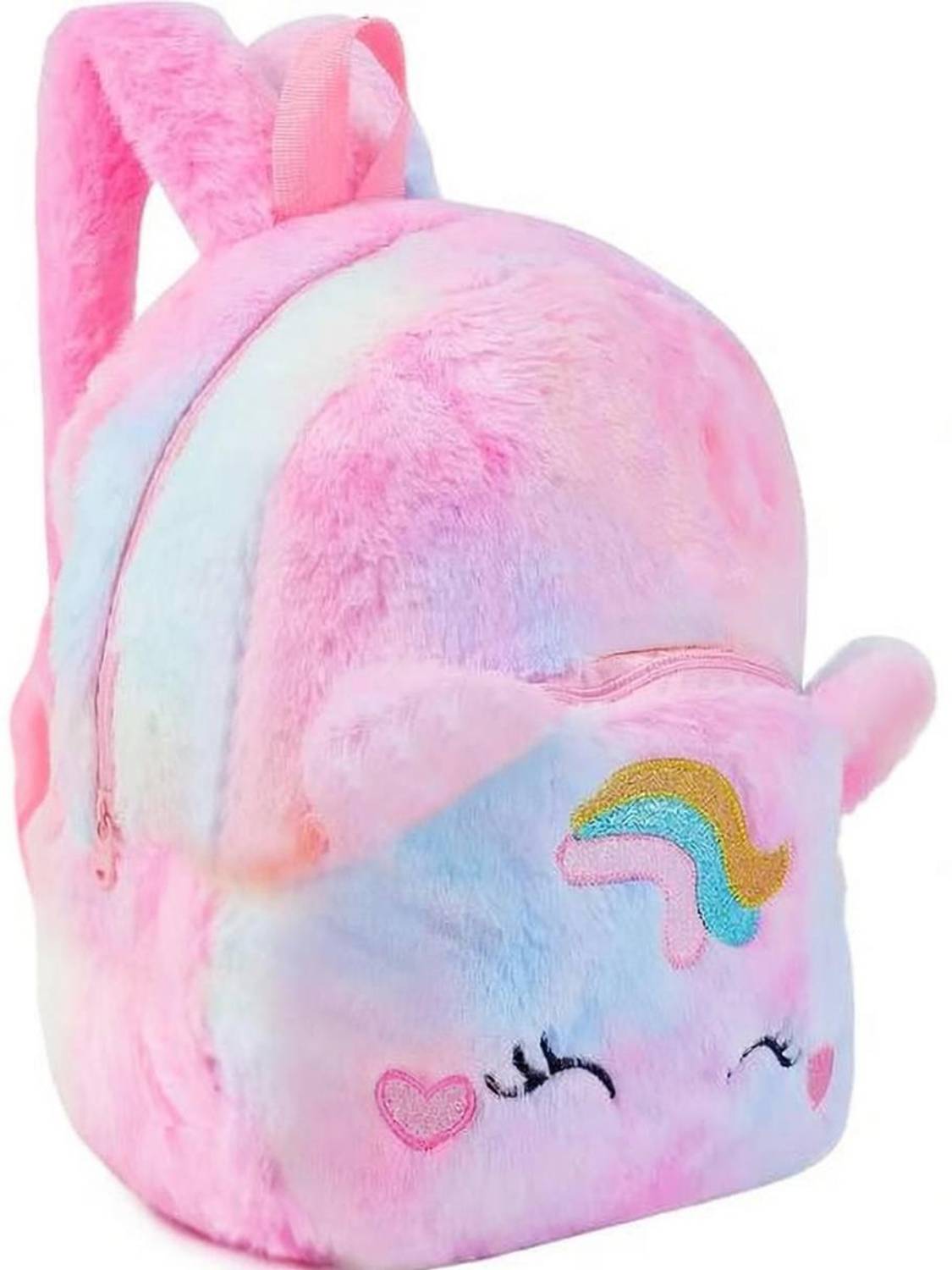BlingNBeats Unicorn Premium Plush Bag for 2 to 6 years kids 10L School Bag