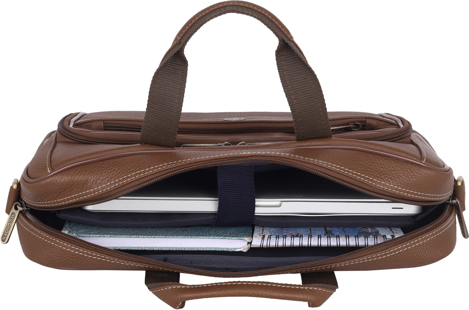 Image of WILDHORN Genuine Leather Laptop Messenger Bag for Men Messenger Bag