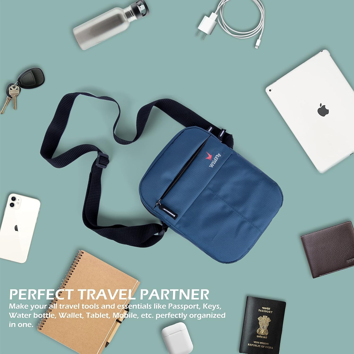 Image of IMPEX Men Sling Bag for Travelling /Casual use Waterproof Sling Bag