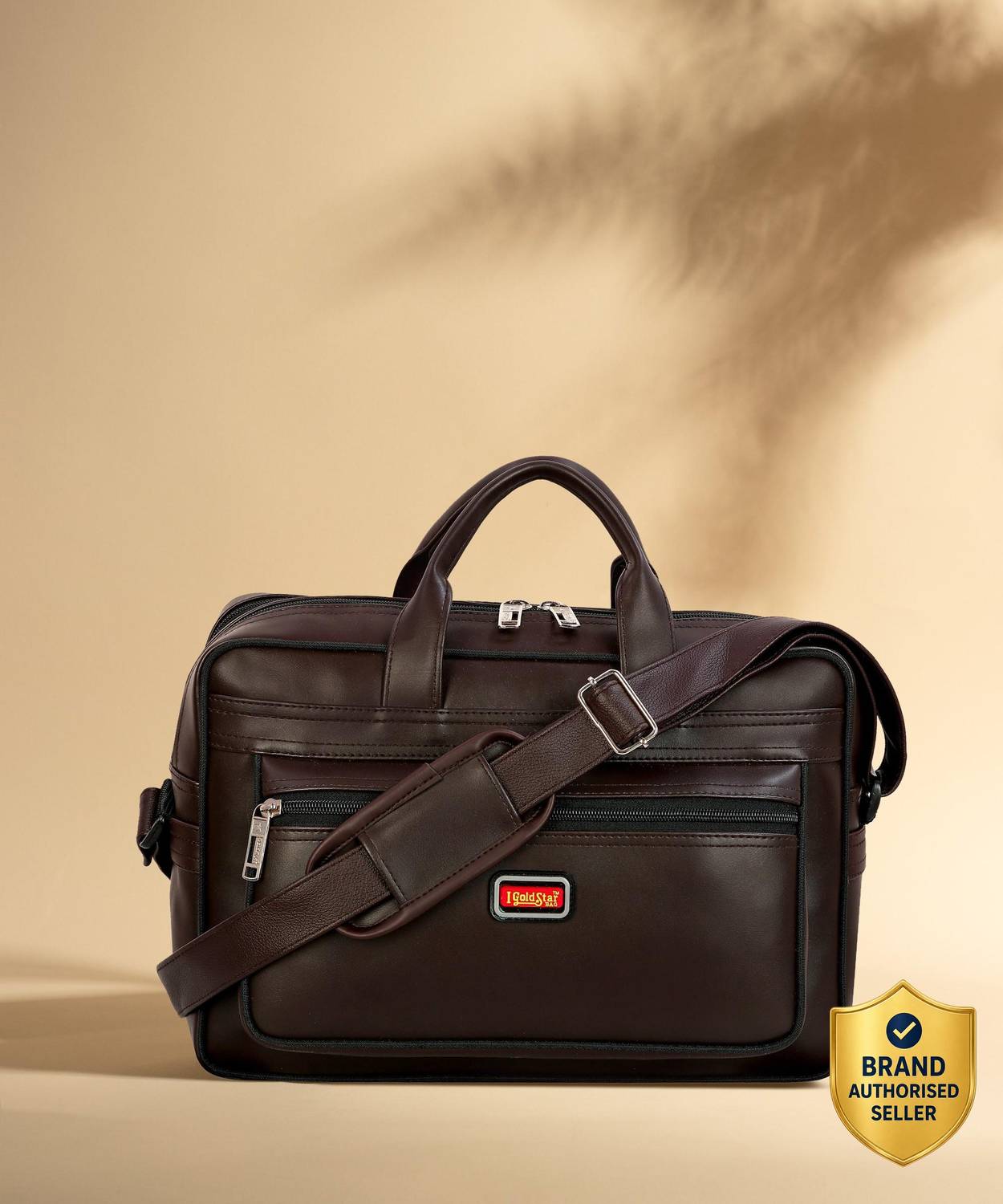 Goldstar Vegan Leather Messenger bags for Men Women | 15.6 inch laptop bag File crossbody shoulder bag men |office bag for men |Shoulder Messenger Sling Bag Men Travel | Corporate Office Beg |Corporate Executive Gift Item Men. Men Tan Messenger Bag - Extra Spacious Waterproof Messenger Bag