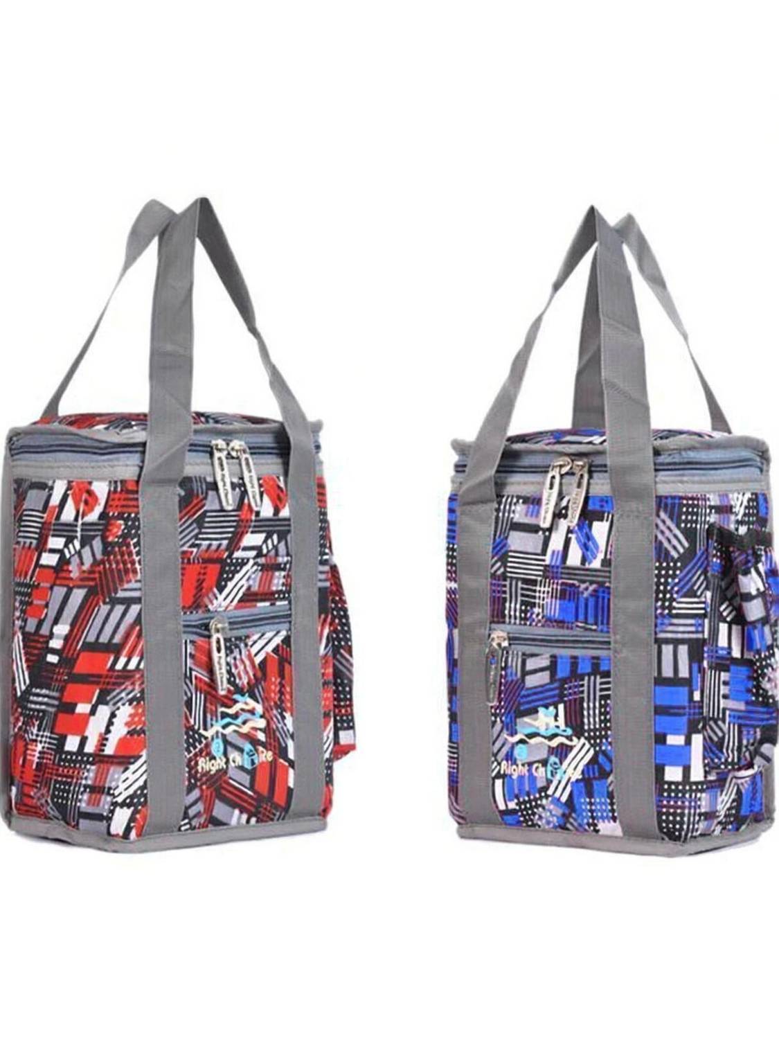 RIGHT CHOICE Combo 2 Offer Lunch Bags (MULTI COLOR 2 ) Branded Premium Quality Carry on Tote for School Office Picnic Travel Camping Outdoor Pouch Holder Handbag Compact Heat Preservation Waterproof Hygiene Meal Prep Box Bag for Men Women and Kids, Color (COMBO 2 MULTI COLOR ) Small Travel Bag - midam sized Waterproof Lunch Bag Waterproof Lunch Bag