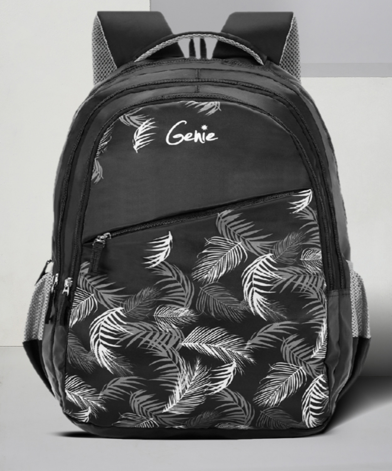 Image of Genie Lush Black 19 inch Backpack Waterproof School Bag