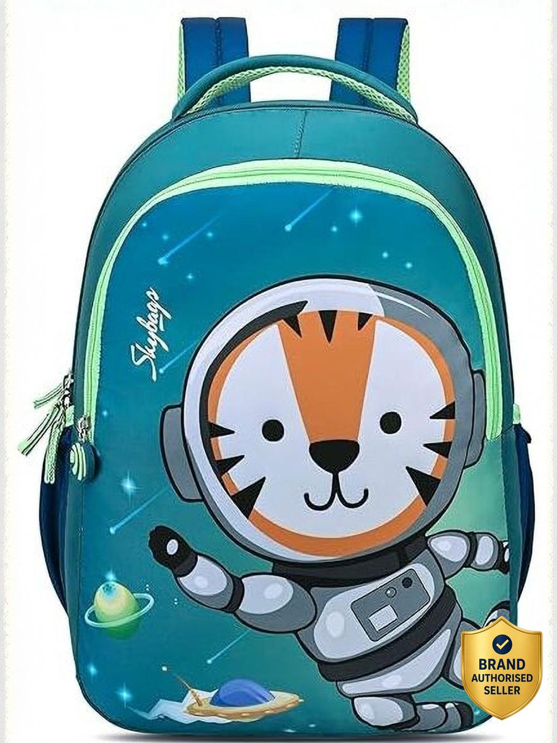 Image of SKYBAGS SNUGGLE 04 SCHOOL BACKPACK GREEN BLUE Waterproof School Bag