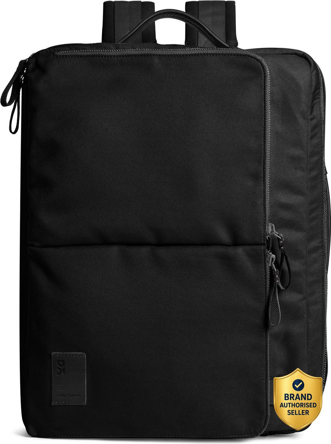 Image of DailyObjects Space Black Meridian Convertible Briefpack Backpack
