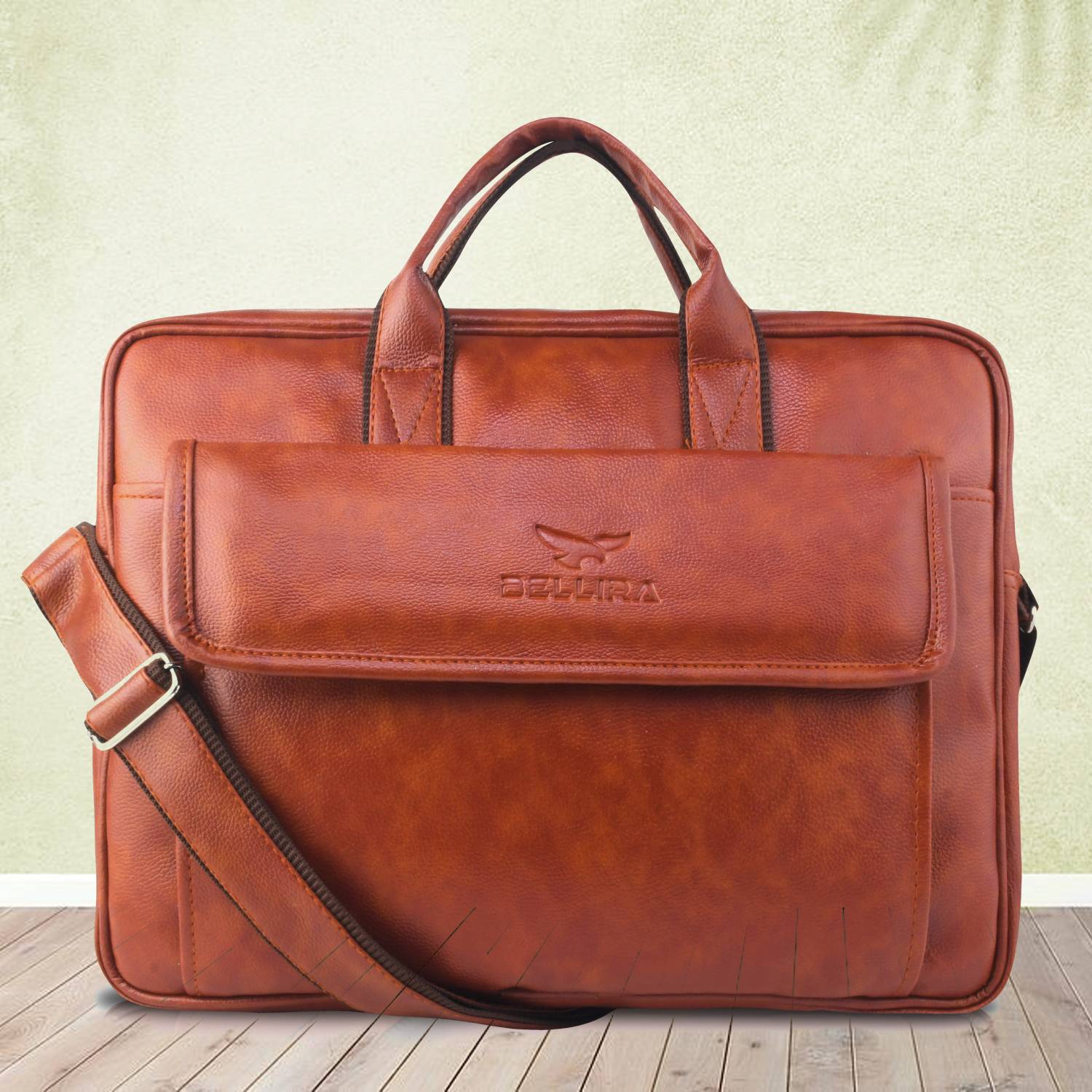 bellira Men & Women Tan Messenger Bag - Extra Spacious Waterproof Messenger Bag