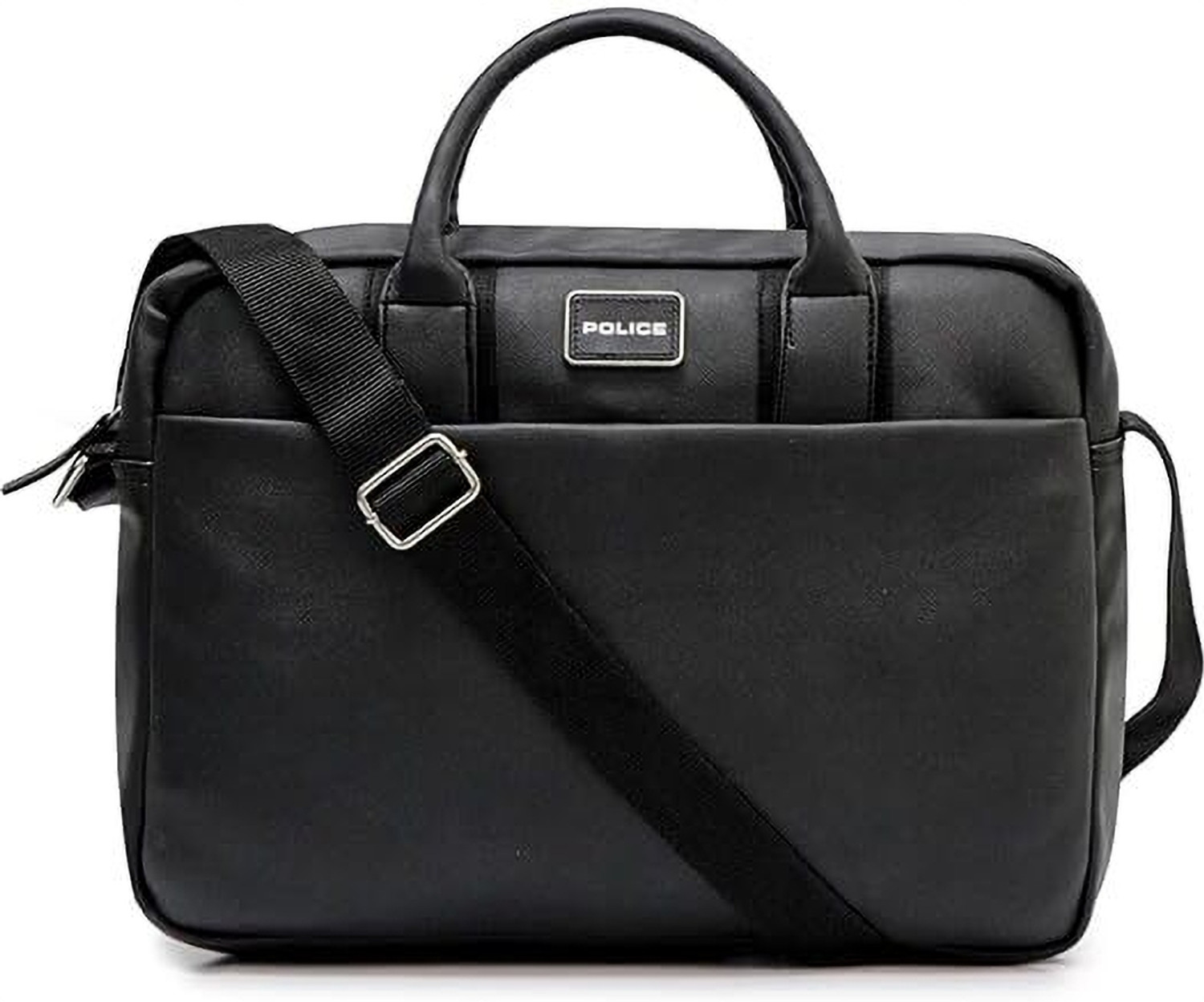 Image of Police Office Laptop Bag for Men - Black Waterproof Messenger Bag