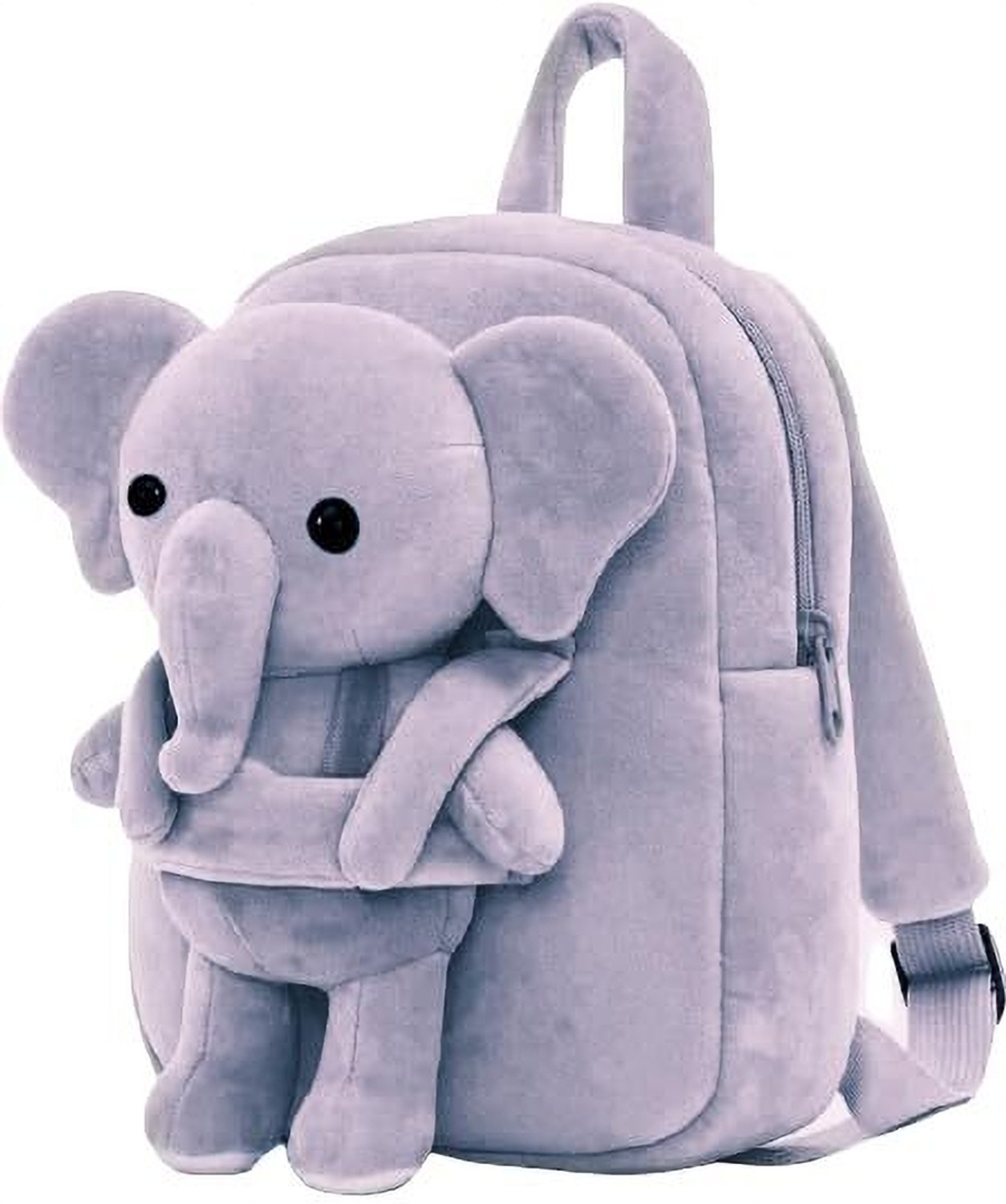 HappyChild Kids School Bag For Boys Girls Baby for 2 to 5 Years Nursery, Preschool,Picnic Plush Bag