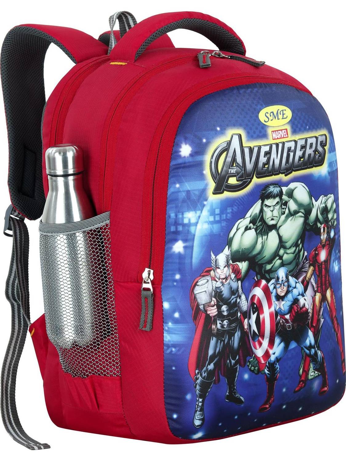 Banon Avangers 47cm For 1st/2nd/3rd/4th & 5th class Lightweight school Bag Boys/Girls Waterproof Backpack