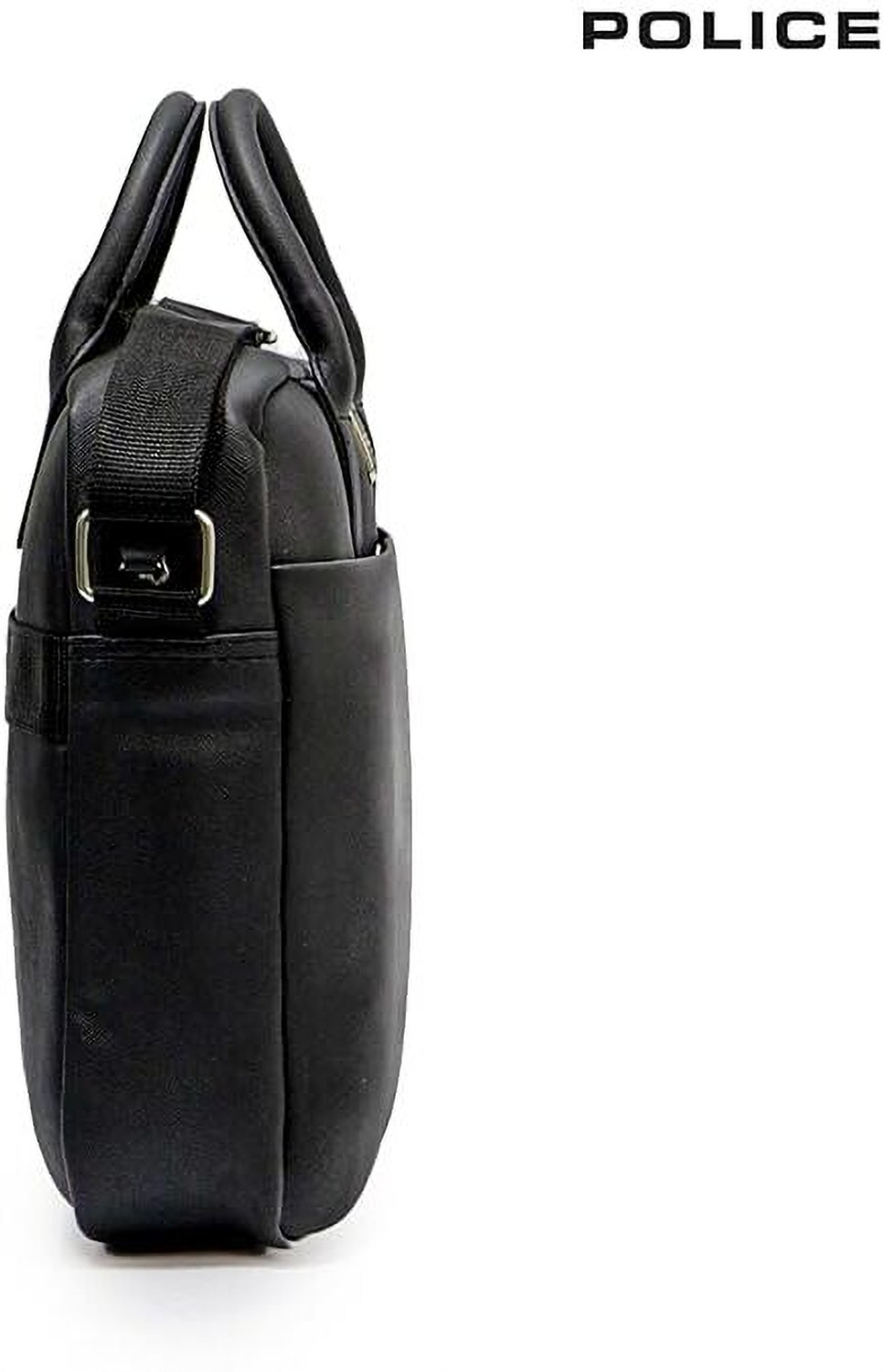 Image of Police Office Laptop Bag for Men - Black Waterproof Messenger Bag