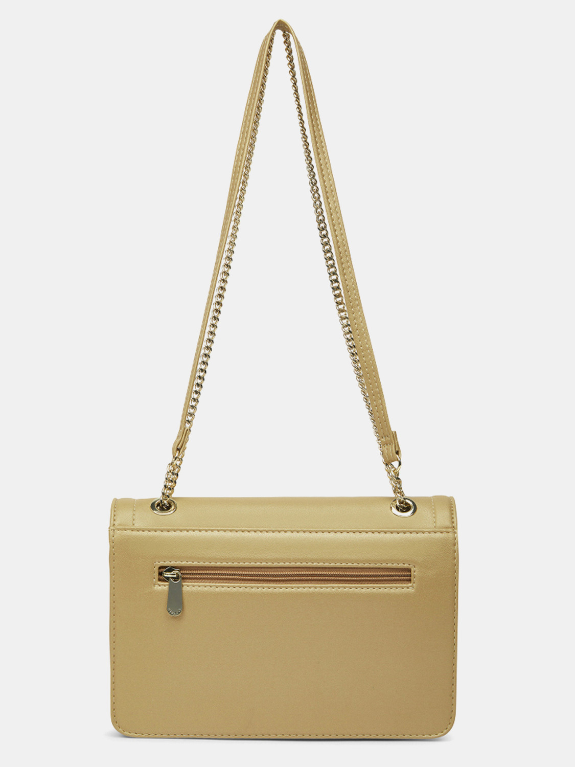 Image of Caprese Rory Sling Medium Metallic Gold Bag for Women Sling Bag