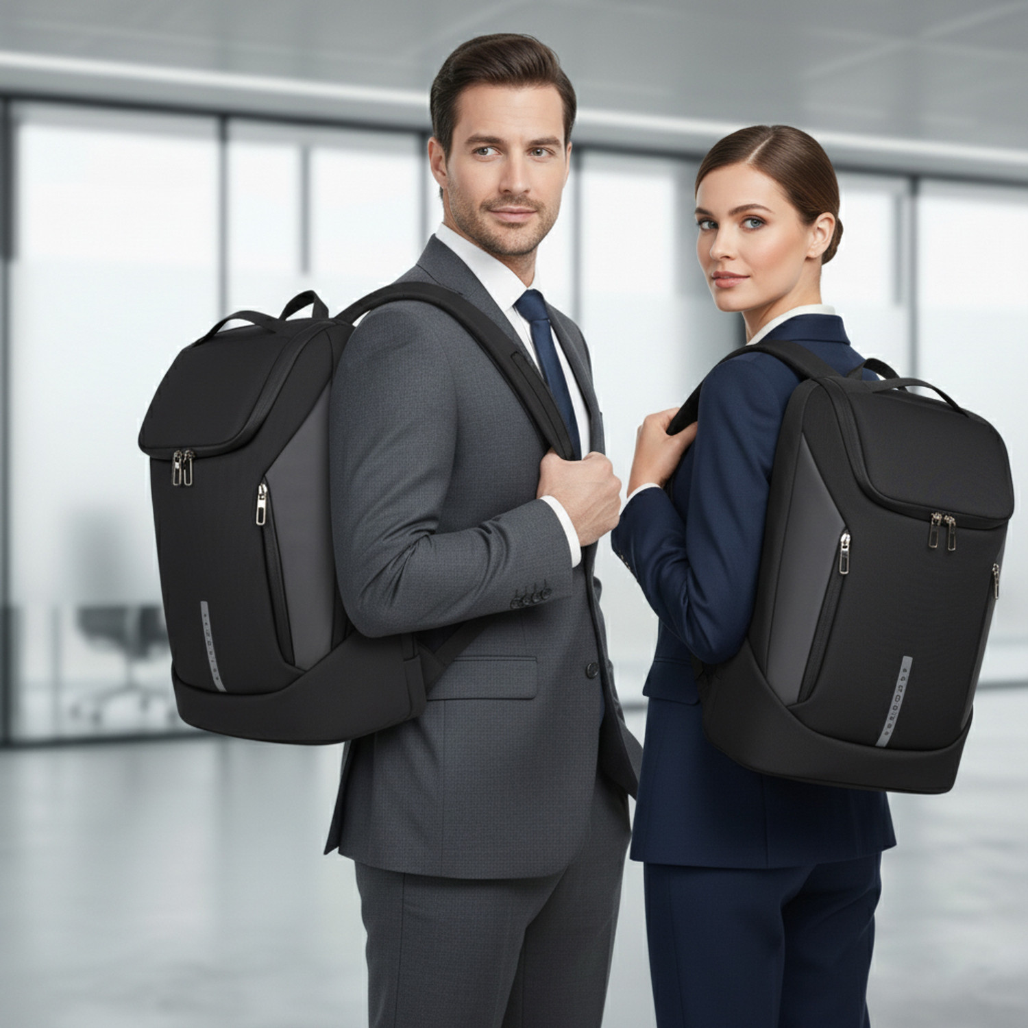 Image of aerogear Professional Business Laptop Backpack for Office & Travel With USB Port Waterproof Backpack