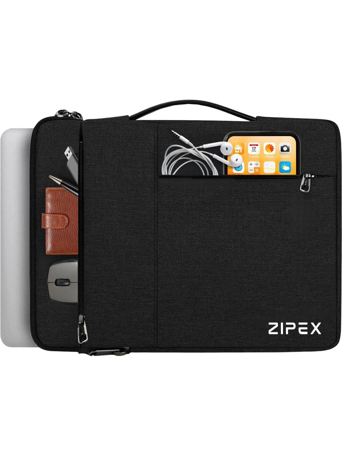 ZIPEX CAPTAIN 16 Inch Laptop Case with Handle | for All 15-15 .6 Inch Laptops | Waterproof Laptop Sleeve/Cover