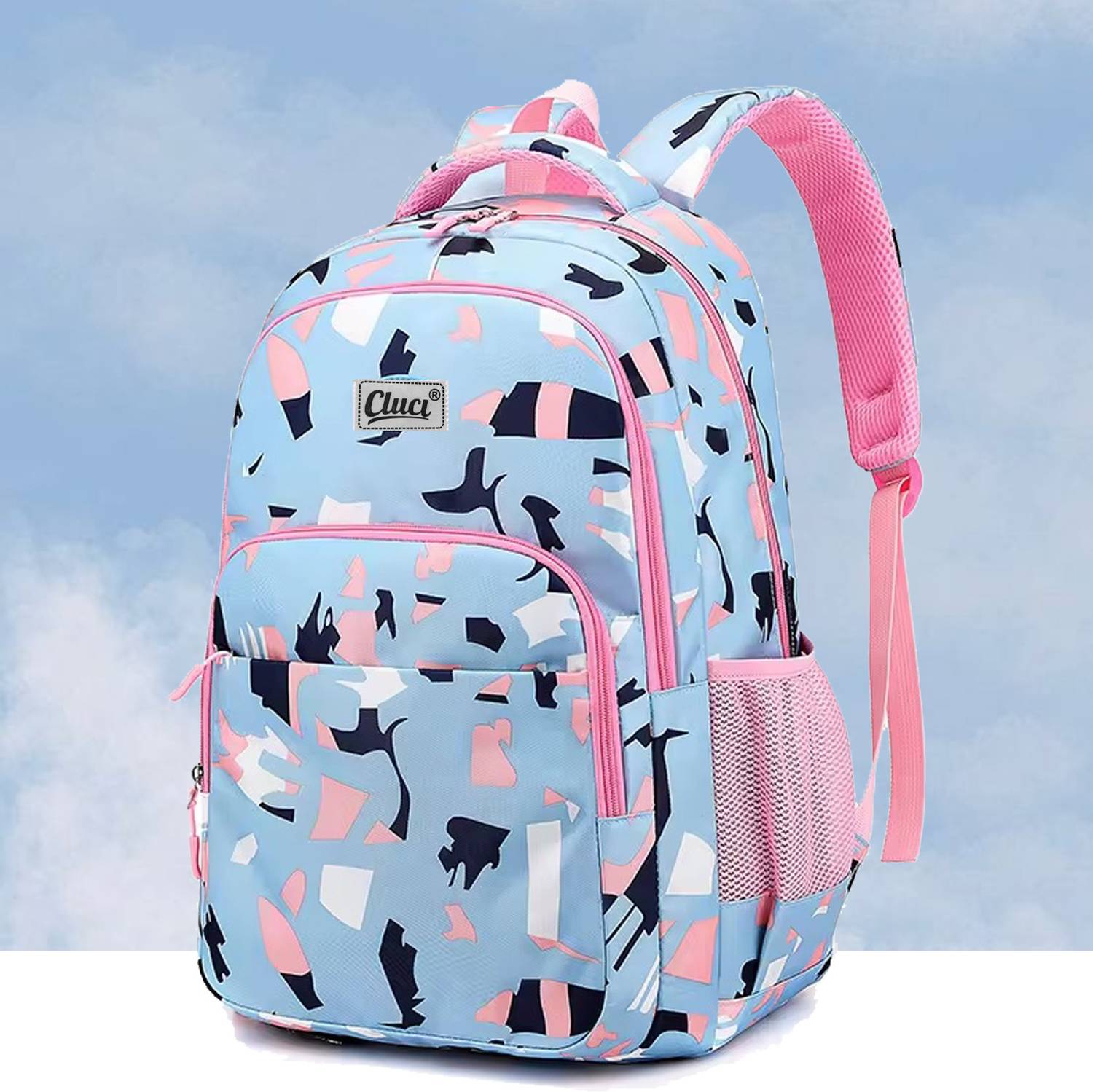 Cluci "Stylish Women's School & College Backpack-Lightweight Multi-Compartment Design Waterproof Backpack