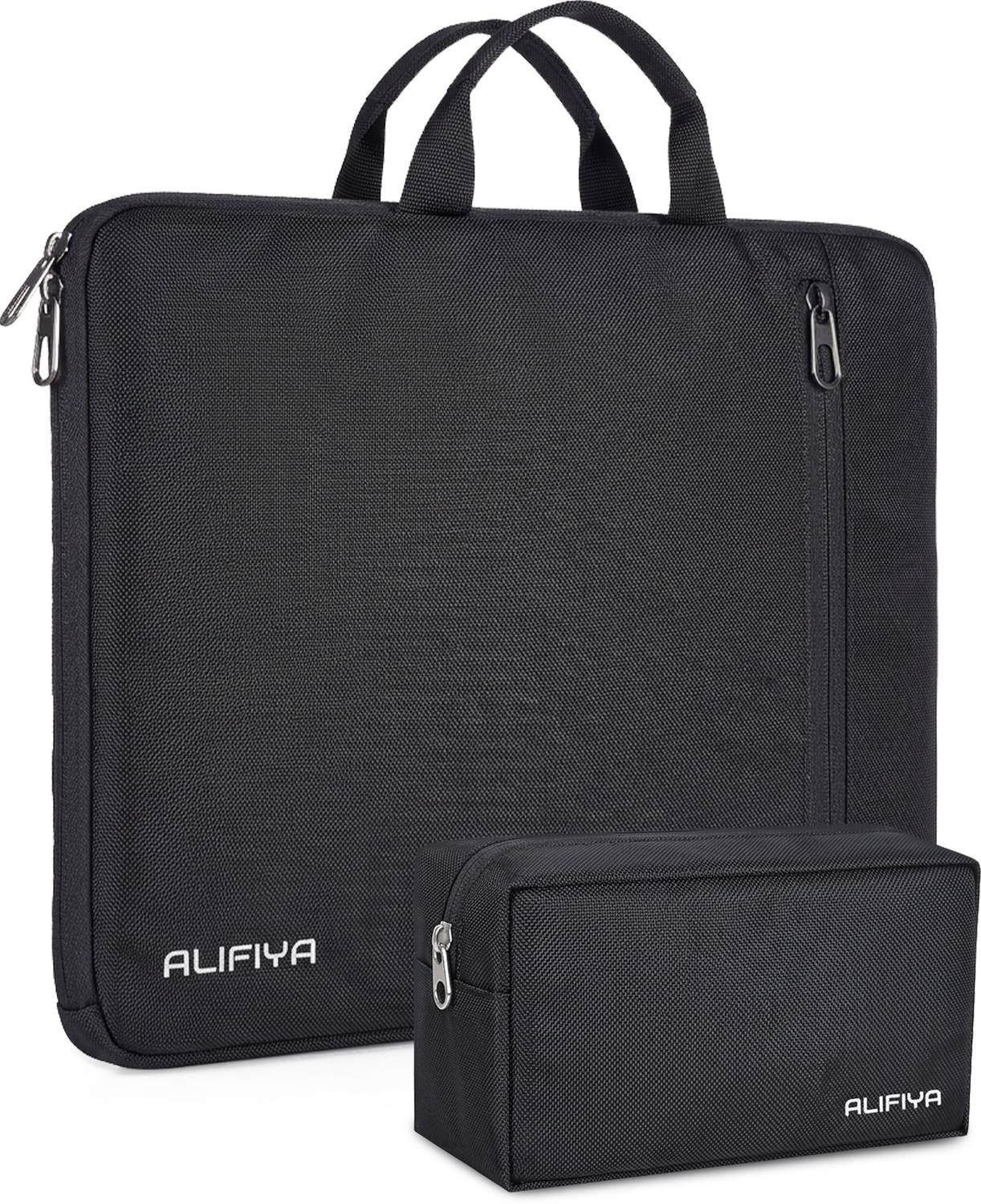 Alifiya Macbook Bag Case with Handle & Charger Pouch for Men and Women Laptop Sleeve/Cover