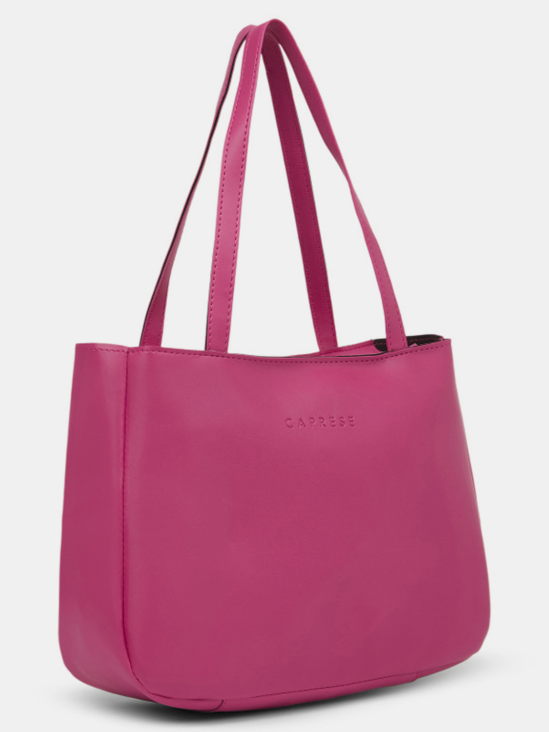 Image of Caprese Elena Satchel Medium Fuchsia Bag for Women Messenger Bag