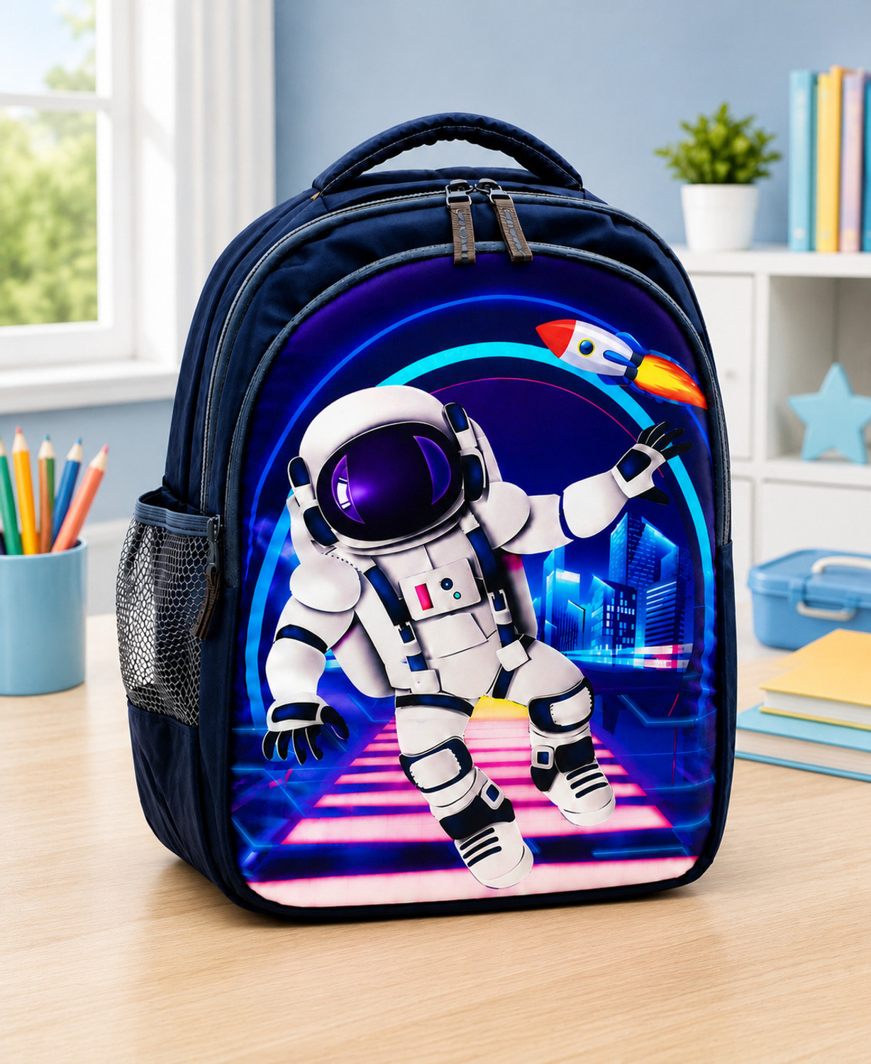 Image of Myron Kids School Backpack 25 Litters Bag for Nursery, LKG & UKG Boys and Girls Waterproof School Bag