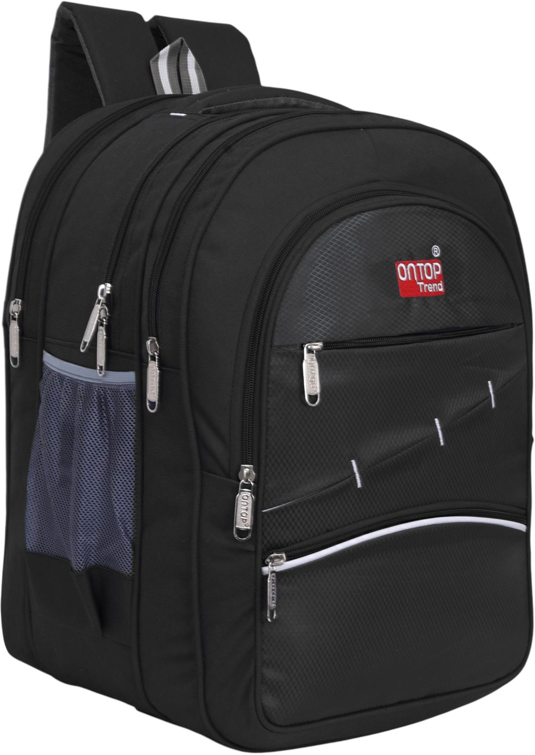 Image of Ontop trends 60L School Bag for Boys & Girls | Stylish Backpack for 5th-10th Class Durable Waterproof School Bag (Black, 60 L)