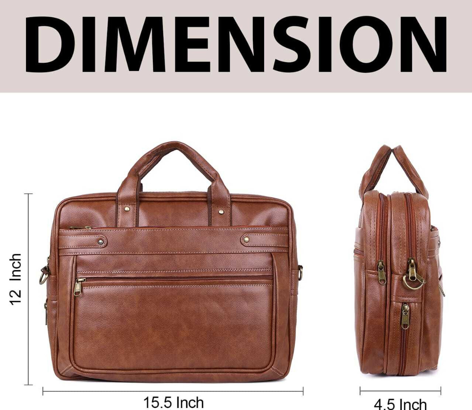 Image of ClassyCarry Trendy Laptop Bag for Men & Women Fits 14-15.6 inch Laptops Waterproof Messenger Bag